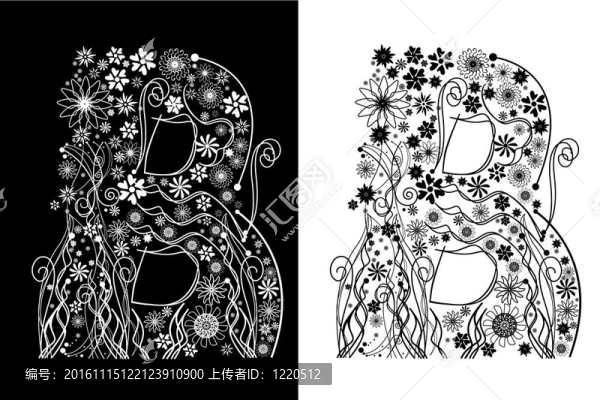 兩個黑白字母