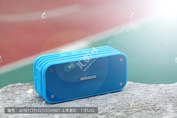 唯美藍牙音響素材圖片