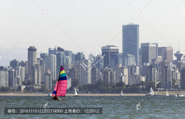 帆船和溫哥華