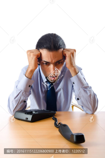 商人在電話里交談