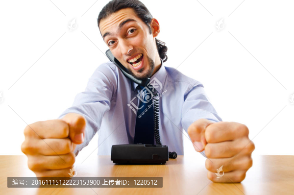 商人在電話里交談