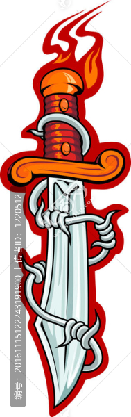 刺鐵絲匕首-匯圖網(wǎng) www.fosd68.com 刺鐵絲匕首