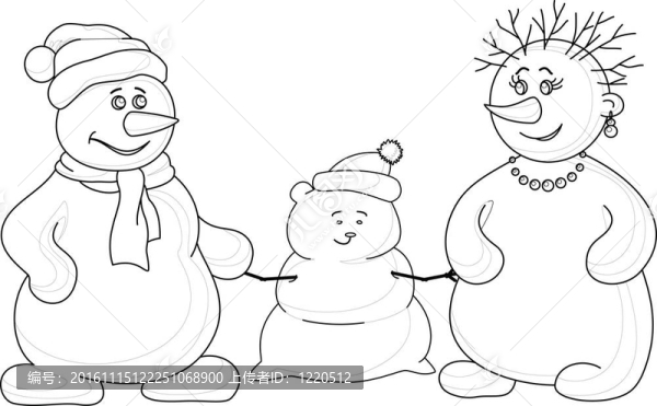 snowmens模具輪廓的孩子；