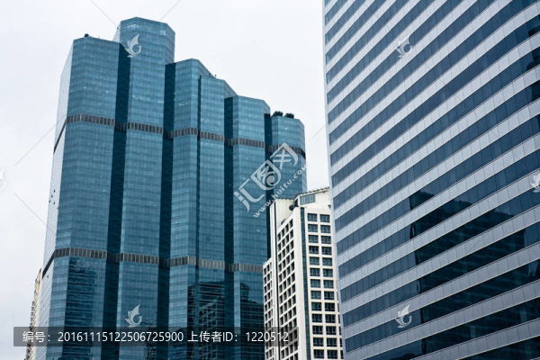 在曼谷高層的現(xiàn)代建筑；泰國。