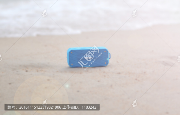 唯美藍牙音響素材圖片