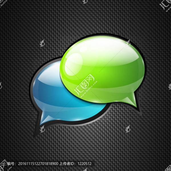 有光澤的語(yǔ)音泡泡集