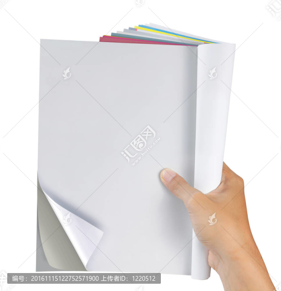 手拿著雜志