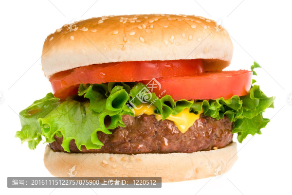 多汁的漢堡包