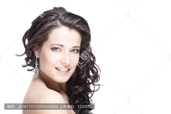 美麗的女