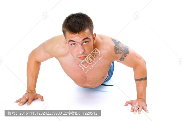 時尚男頭像在地板上