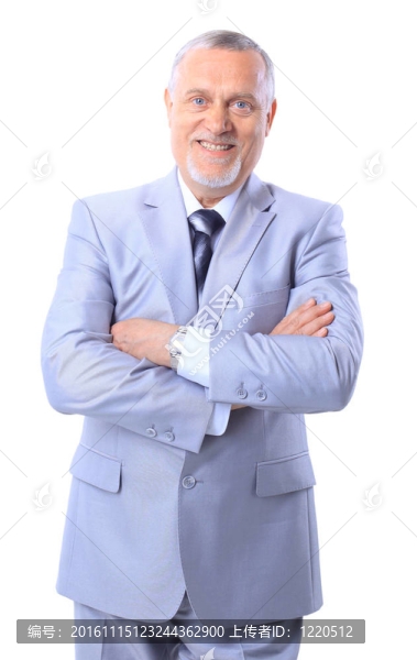 商人孤立在白色bacg