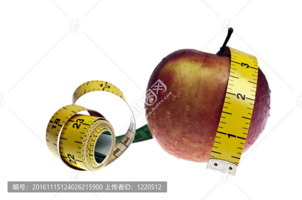 測(cè)量帶和蘋果