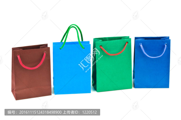 五彩的購(gòu)物袋