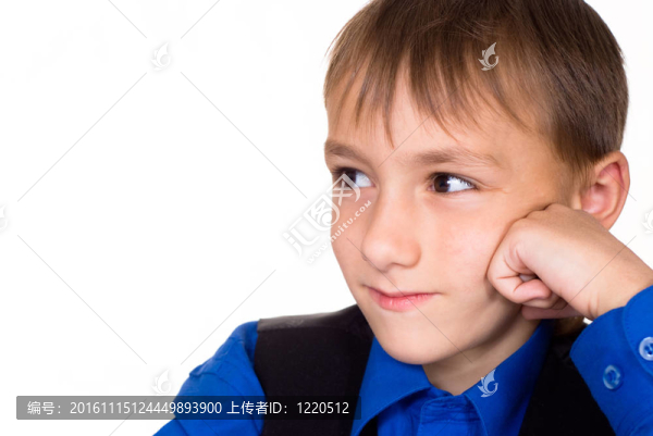 穿藍(lán)襯衫的好男孩