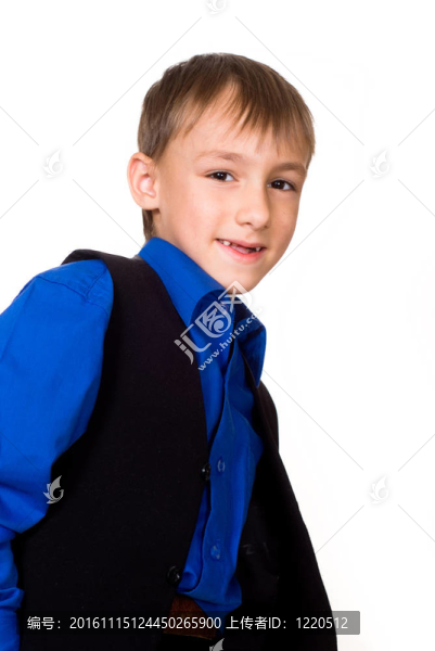 穿藍(lán)襯衫的好男孩