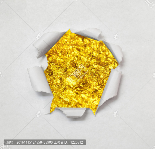 撕紙背景與黃金質感。
