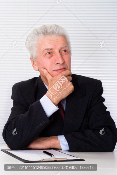 一個快樂的商人的肖像