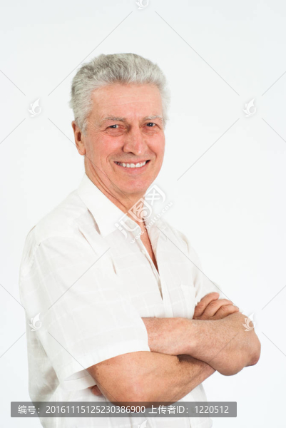 快樂的男人在一個白色的