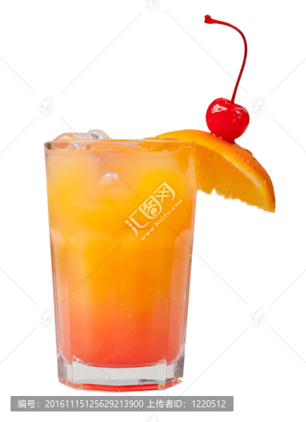 橙汁雞尾酒特寫