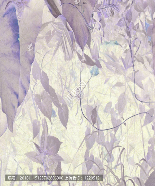 watercolorjungle樹葉藝術(shù)紋理背景
