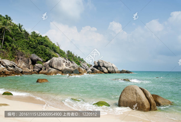 泰國普吉島附近的熱帶異國海灘