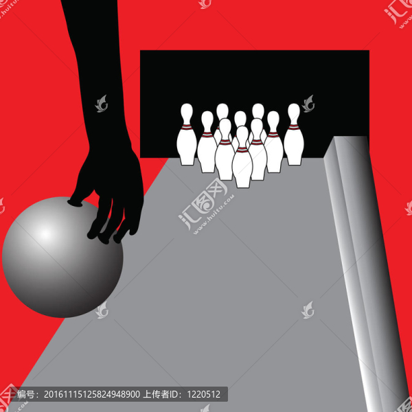 保齡球和針