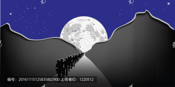 月光下的人們