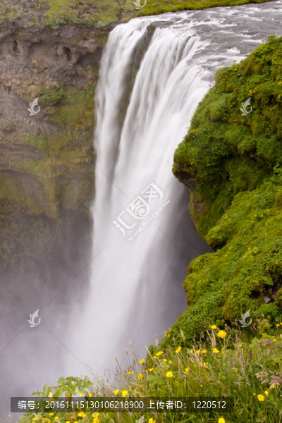 skogafoss,-冰島