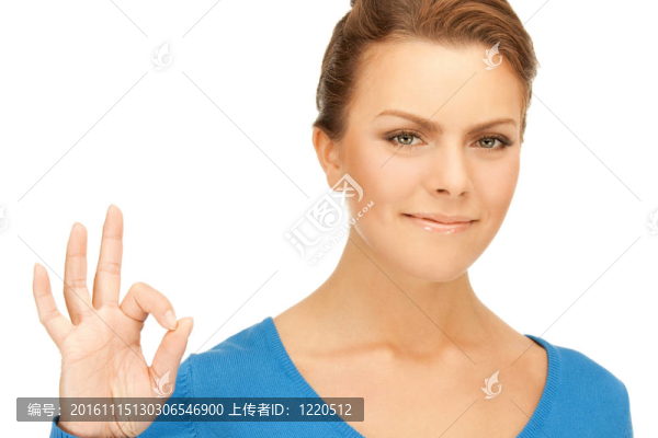可愛的少女顯示確定的跡象