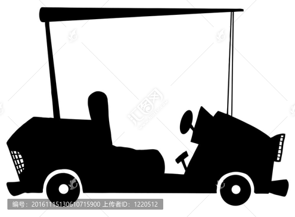 黑白高爾夫車