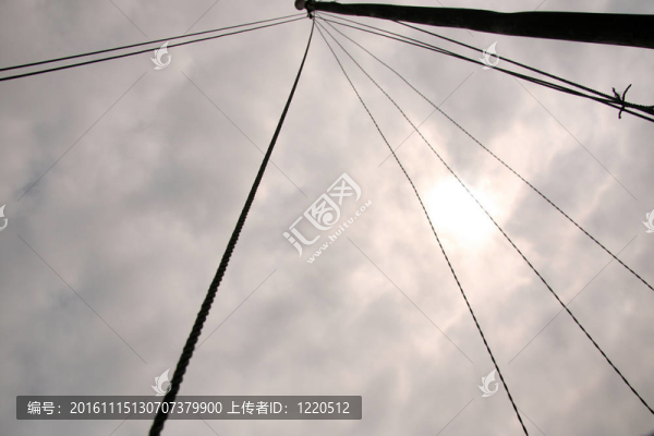 船上的索具-下龍灣（教科文組織）；越南