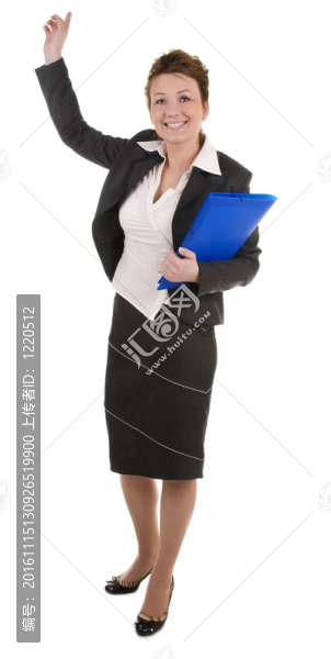 商務(wù)女人與文件