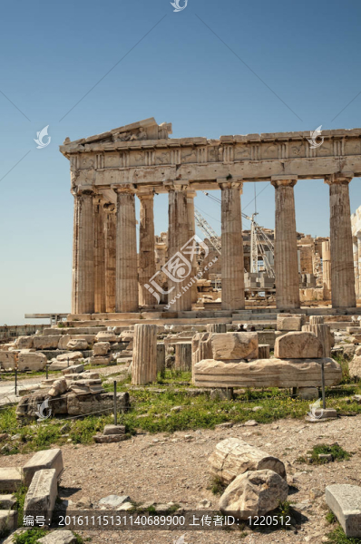 在Akropolis的Athens神廟。