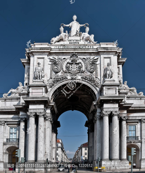 奧古斯塔街凱旋門(mén)在Lisbon