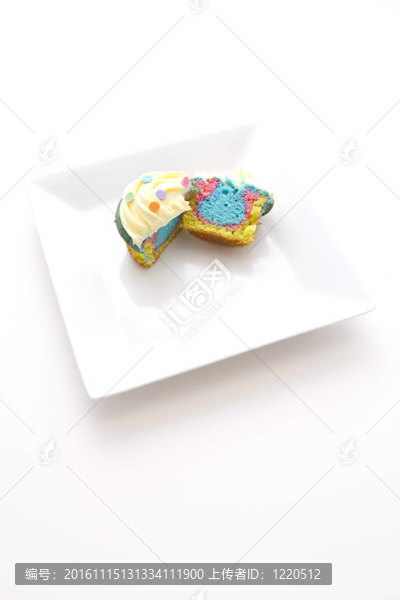 扎染的蛋糕