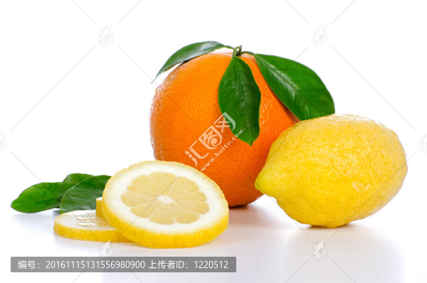 新鮮全橙和檸檬