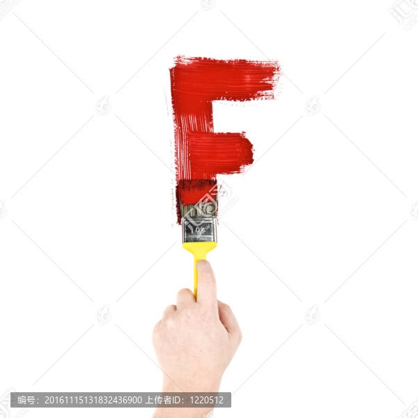 畫字母F