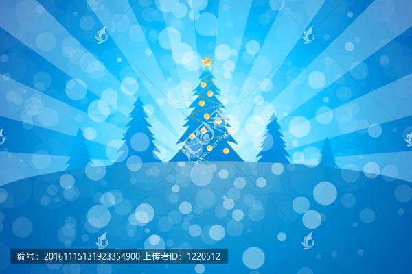 冬天的圣誕樹