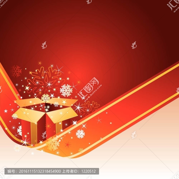 圣誕禮物和紅色背景