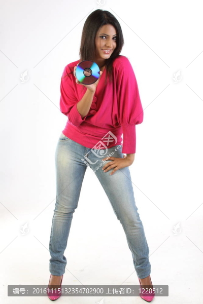 持有光盤或光盤