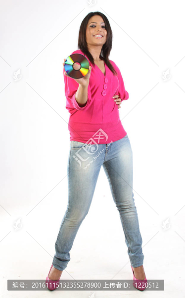 持有光盤或光盤