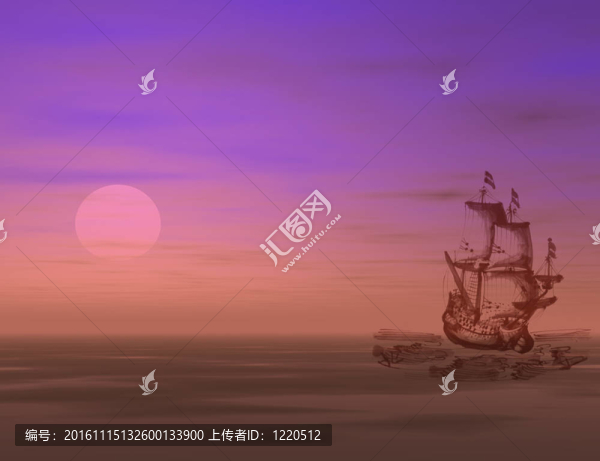 駛向日落