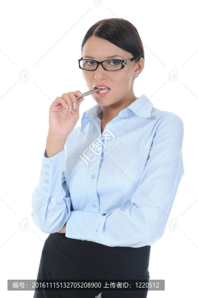 一個(gè)年輕的商人肖像。