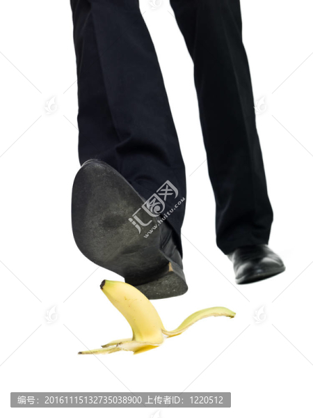 香蕉皮滑倒