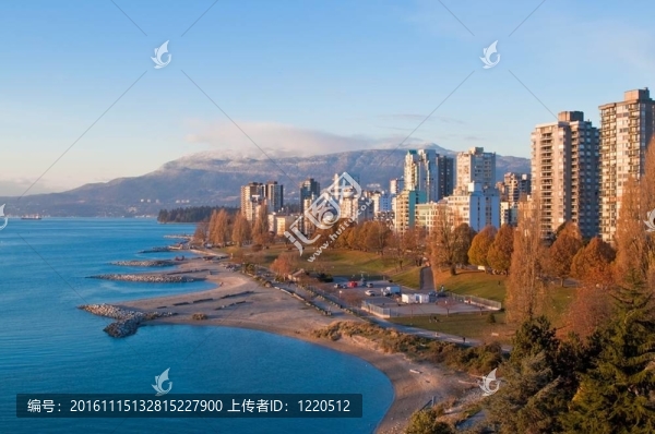 日落溫哥華市中心