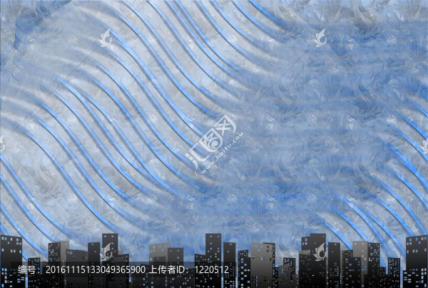 大城市的天際線(xiàn)；豐富多彩的背景