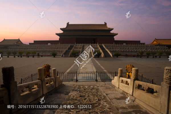 故宮太和殿日出