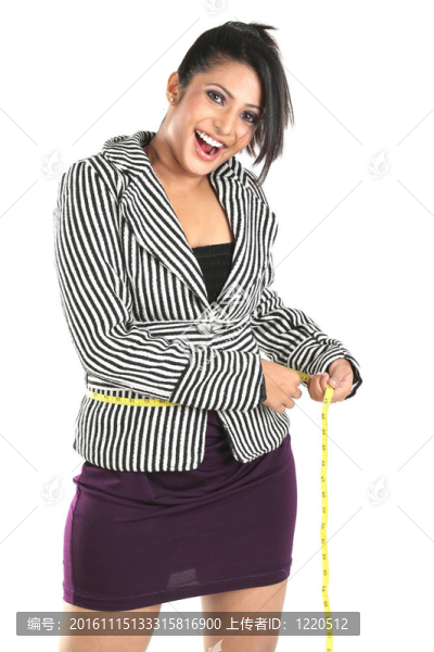 微笑的女人減肥