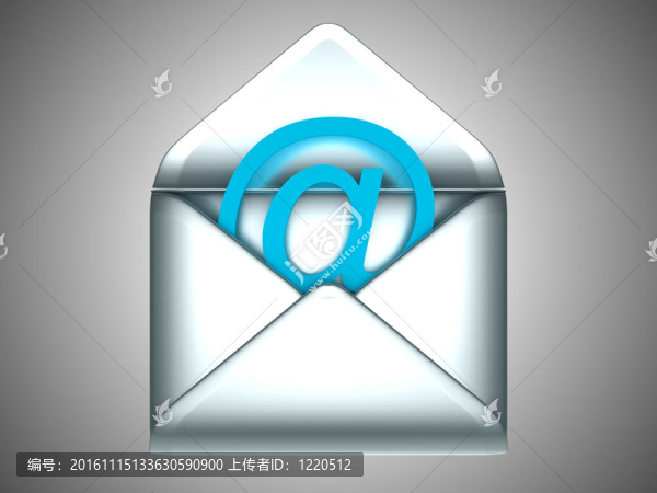 檢查您的電子郵件-打開(kāi)銀信封在符號(hào)