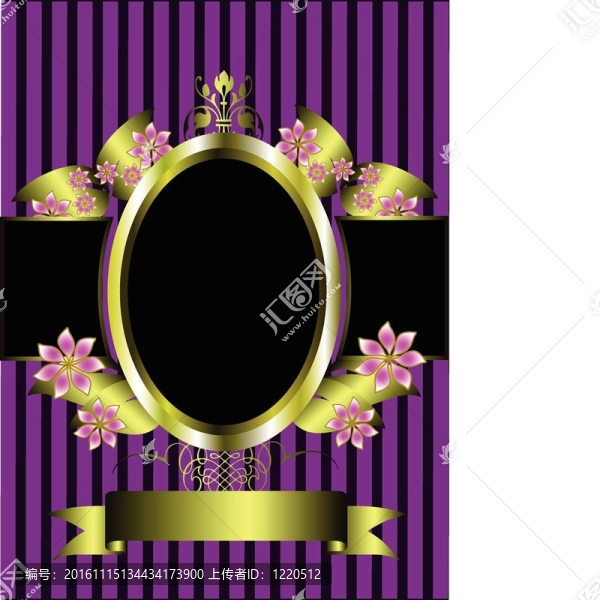黃金花架上經(jīng)典的紫色條紋背景